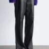 Bootcut-Lederhose