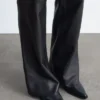 Bootcut-Lederhose