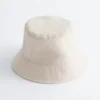 Bucket Hat aus Baumwolle und Leinen