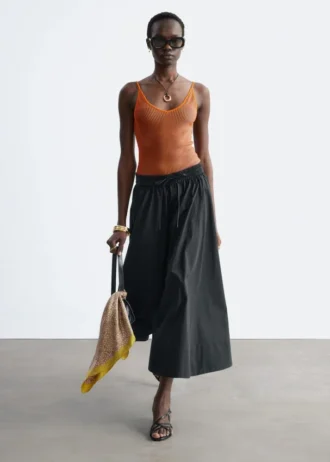 Camisole aus Rippstrick
