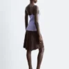 Camisole aus Rippstrick mit Spitze