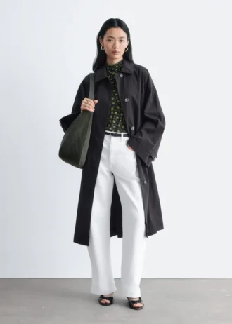 Car Coat mit Gürtel