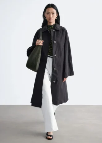 Car Coat mit Gürtel