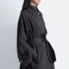 Car Coat mit Gürtel
