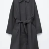 Car Coat mit Gürtel