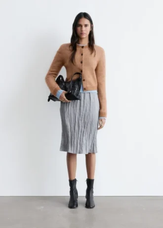 Cardigan aus gebürsteter Mohairmischung