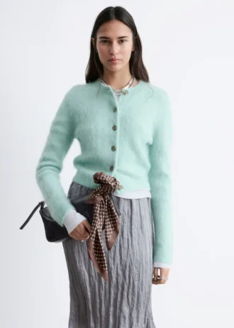 Cardigan aus gebürsteter Mohairmischung