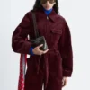 Cord-Jumpsuit mit Gürtel