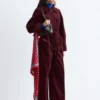 Cord-Jumpsuit mit Gürtel
