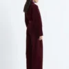 Cord-Jumpsuit mit Gürtel