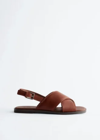 Crossover-Ledersandalen