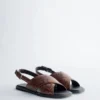 Crossover-Ledersandalen