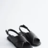 Crossover-Ledersandalen