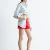 Denim-Shorts mit hoher Taille