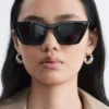 Eckige Cat-Eye-Sonnenbrille