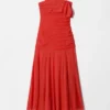 Ein-Schulter-Maxikleid aus Chiffon