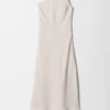 Ein-Schulter-Midikleid