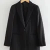 Einreihiger Woll-Blazer