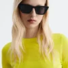 Eckige Cat-Eye-Sonnenbrille