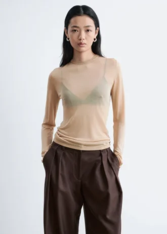Feinstrick-Transparent-Top