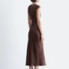Figurbetontes Maxikleid aus Satin