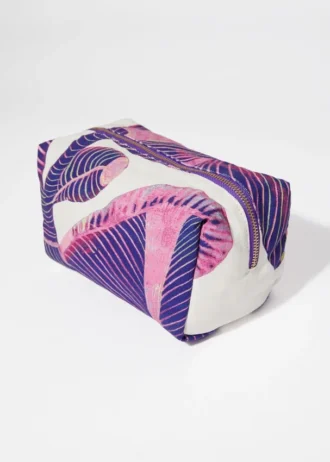 Fleur de Mimosa Beauty-Tasche aus Canvas