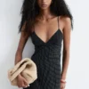 Gepunktetes Midikleid