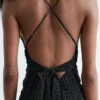 Gepunktetes Midikleid