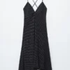 Gepunktetes Midikleid