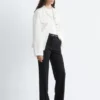 Gerade Hose mit Pressfalte