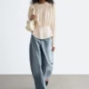 Geraffte Bluse