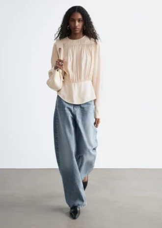 Geraffte Bluse