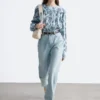 Geraffte Bluse