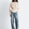Geraffte Bluse