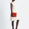 Gerafftes Seiden-Minikleid