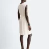 Gerafftes Seiden-Minikleid