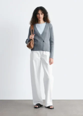 Gerippte Cardigan