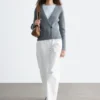 Gerippte Cardigan