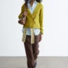 Gerippte Cardigan
