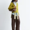 Gerippte Cardigan
