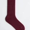 Gerippte Seidensocken