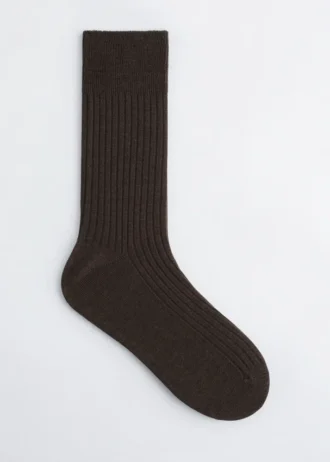 Gerippte Seidensocken