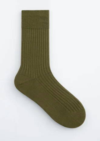 Gerippte Seidensocken