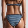 Geripptes Bandeau-Bikini-Oberteil
