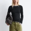 Geripptes Langarmshirt