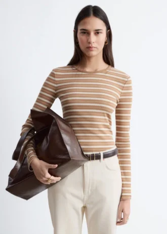 Geripptes Langarmshirt