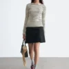 Geripptes Langarmshirt