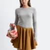 Geripptes Langarmshirt