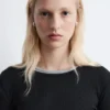 Geripptes Langarmshirt