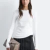Geripptes Langarmshirt